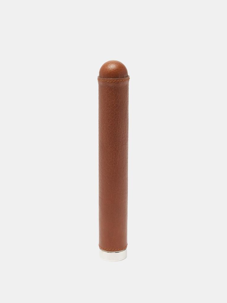 商品Brunello Cucinelli|Leather and stainless steel cigar case,价格¥3162,第1张图片