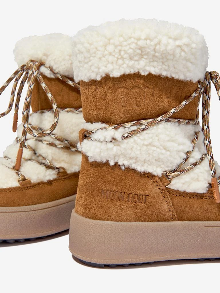 商品Moon Boot|Moon Boot Girls Jtrack Shearling Snow Boots in Brown,价格¥1671,第3张图片详细描述