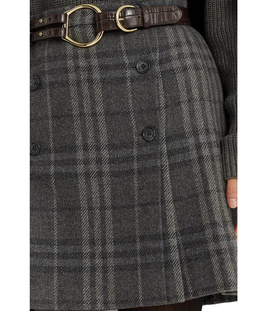 商��品Ralph Lauren|Plaid Pleated Wool-Blend Tweed Miniskirt,价格¥1846,第3张图片详细描述