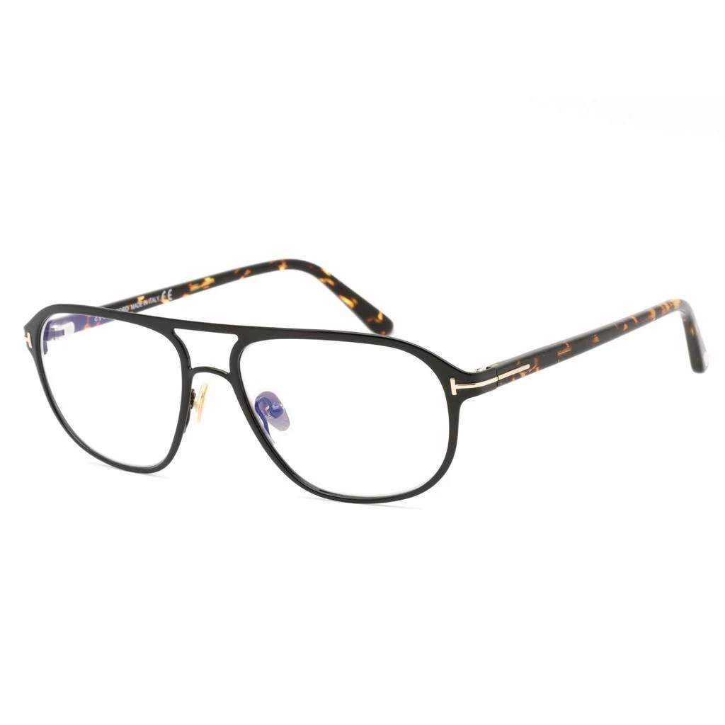 商品Tom Ford|Tom Ford Men's Eyeglasses - Shiny Black Navigator Full-Rim Metal Frame | FT5751-B 001,价格¥906,第1张图片