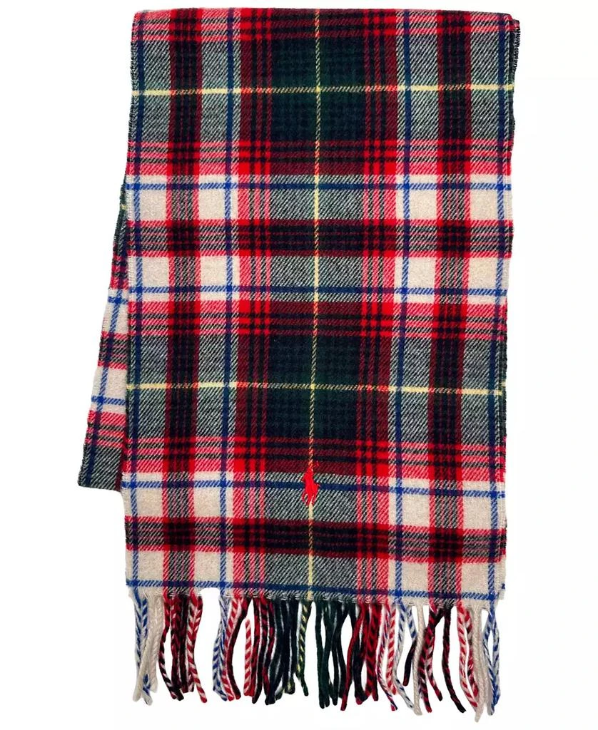 商品Ralph Lauren|男款 纯羊毛格子围巾 拉夫劳伦围巾,价格¥590,第1张图片