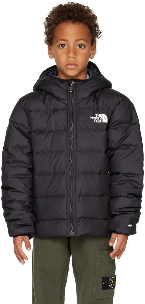 商品The North Face|Kids Black Hooded Reversible Big Kids Down Jacket,价格¥1455,第1张图片
