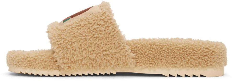 商品Gucci|Beige The North Face Edition Merino Wool Slides,价格¥7614,第3张图片详细描述
