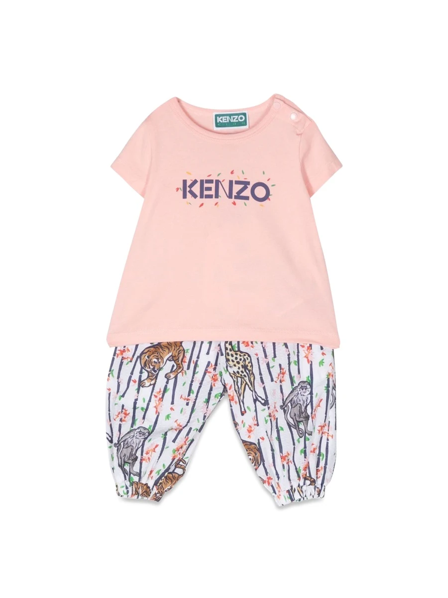 商品【预售7天】 Kenzo|Kenzo 女童套装 K08056B46G 粉红色,价格¥751,第1张图片