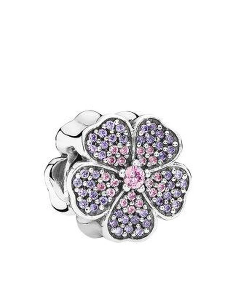 商品PANDORA|粉色闪亮报春花 纯银&锆石串珠,价格¥416,第1张图片