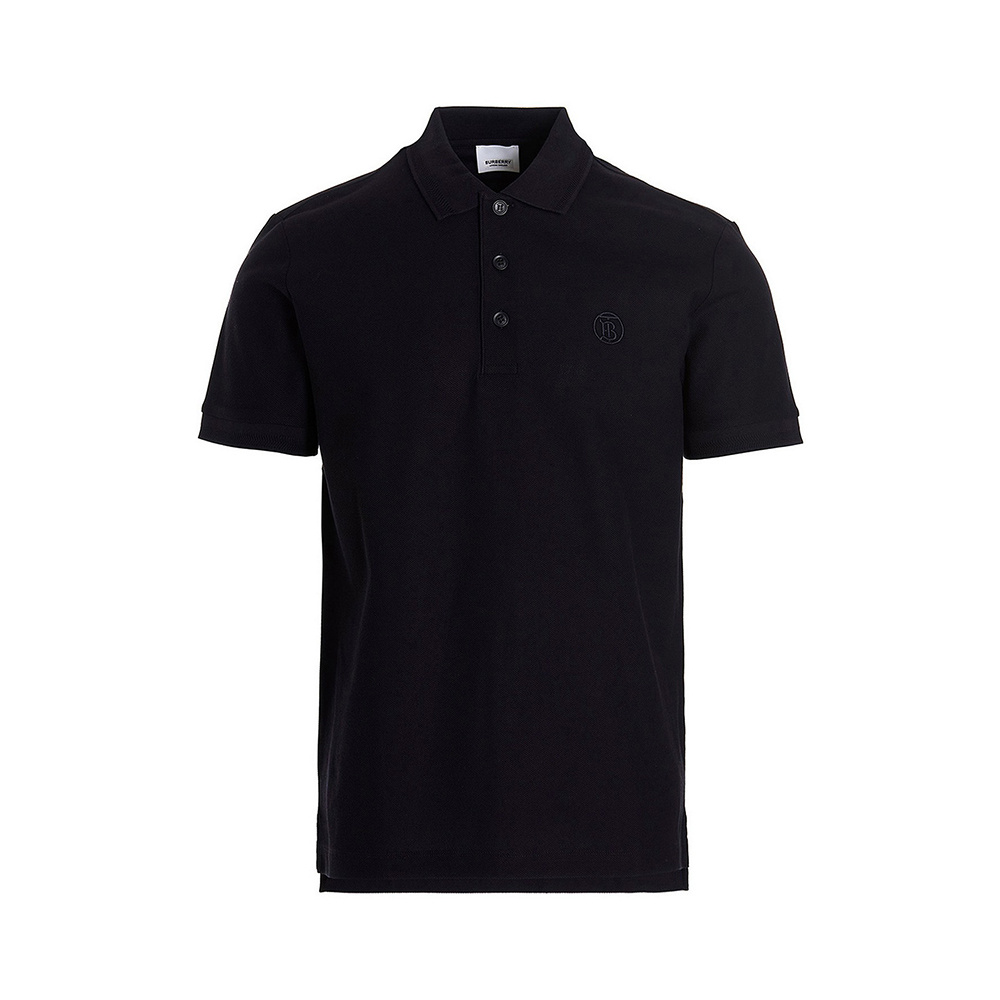 商品[国内直发] Burberry|BURBERRY 男士黑色棉质短袖POLO衫 8055227,价格¥2786,第1张图片