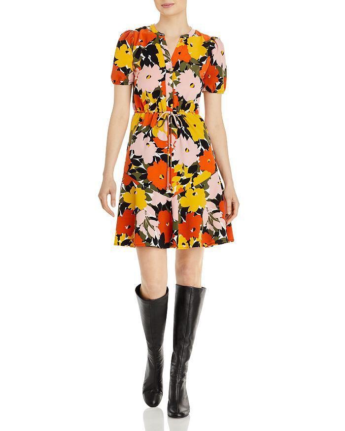 商品Karl Lagerfeld Paris|Printed Button Front Mini Dress,价格¥446,第5张图片详细描述