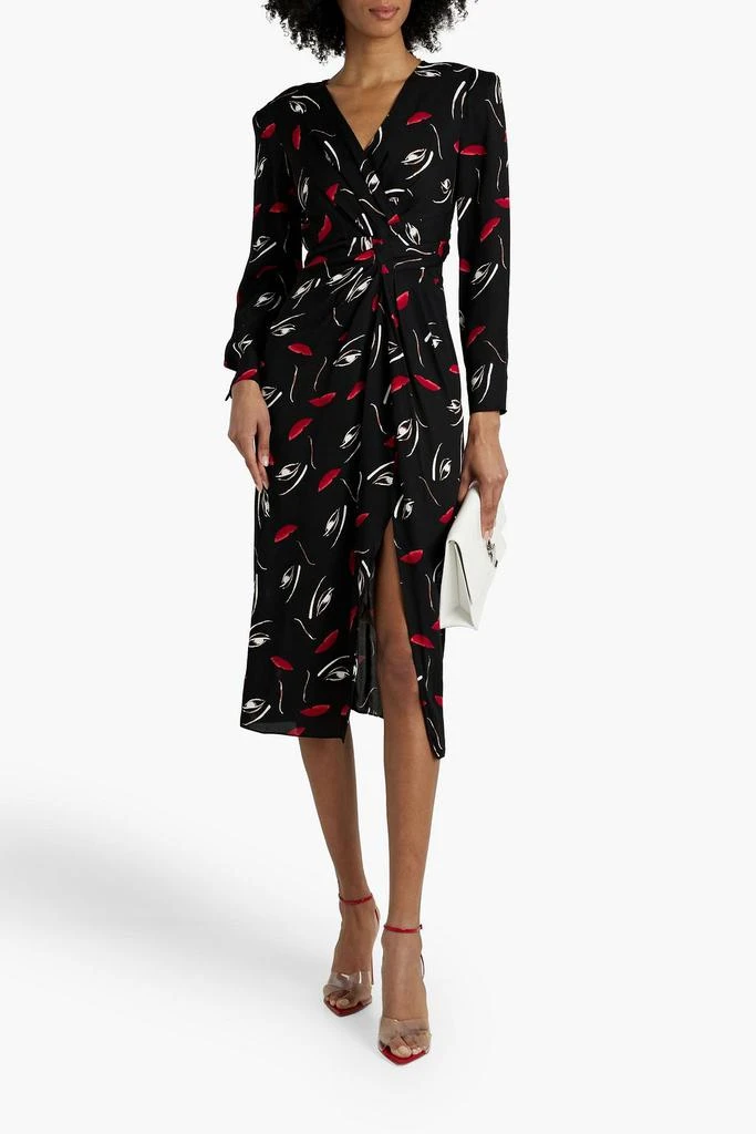 商品Diane von Furstenberg|Narcissa wrap-effect printed crepe midi dress,价格¥1912,第2张图片详细描述