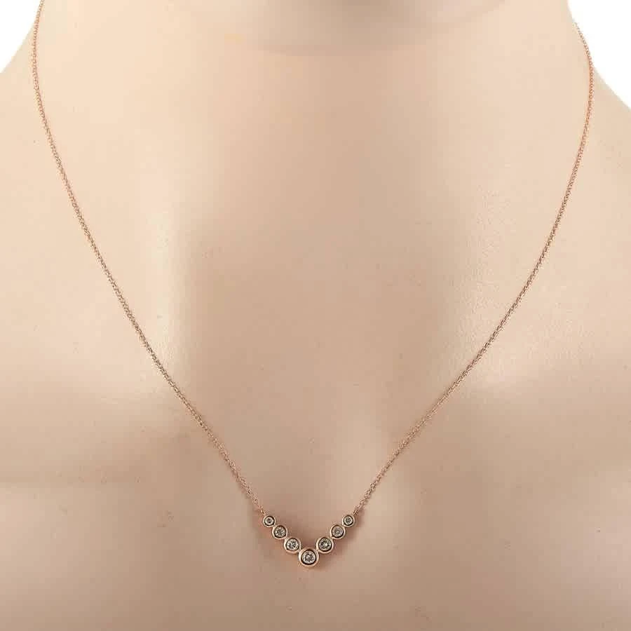 商品LB Exclusive|14K Rose Gold 0.25 ct Diamond Pendant Necklace,价格¥3268,第2张图片详细描述