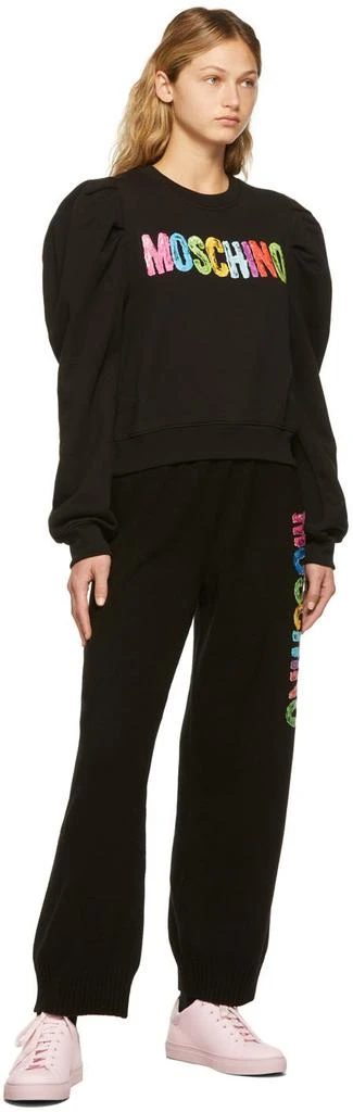 �商品Moschino|Black Painted Logo Sweatshirt,价格¥1878,第4张图片详细描述