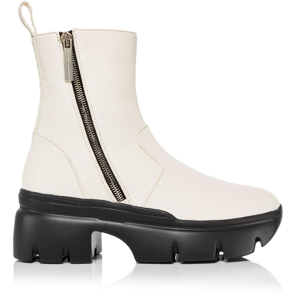 Giuseppe Zanotti Womens Saky Leather Laceless Chelsea Boots商品第3张图片规格展示