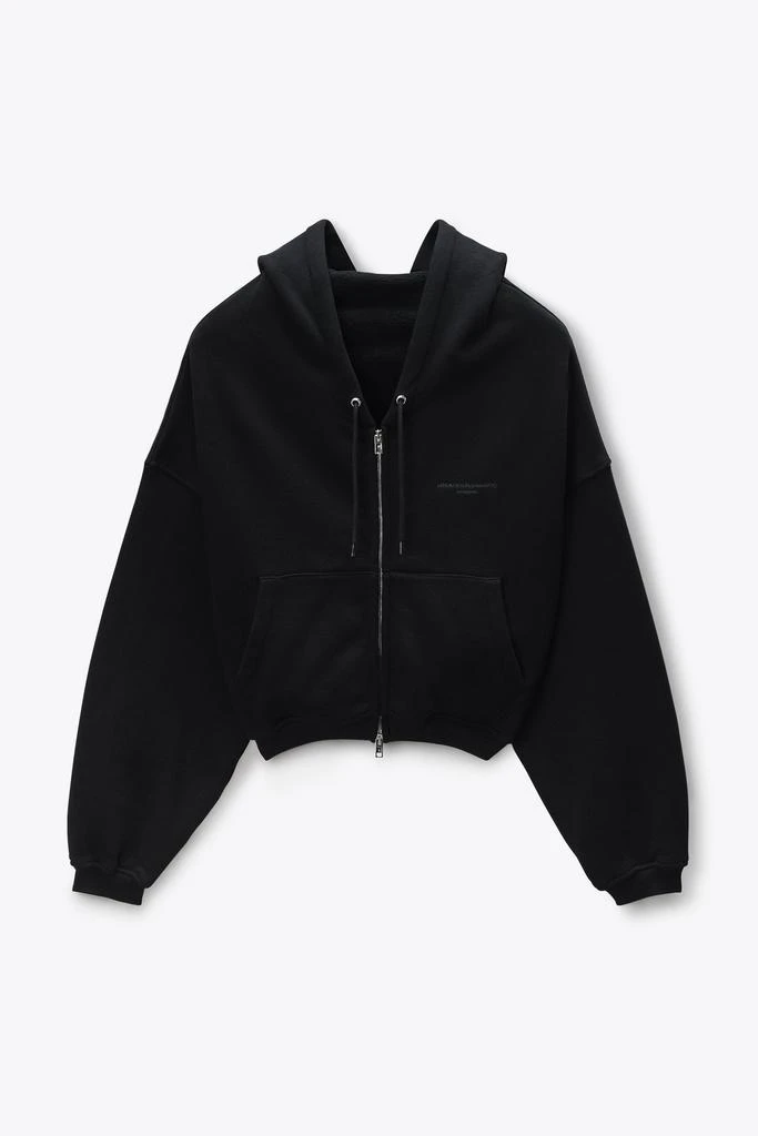 商品Alexander Wang|Black Veil Zip-Up Hoodie,价格¥3527,第2张图片详细描述