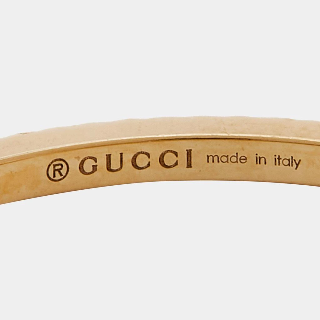 商品[二手商品] Gucci|Gucci GG Running 18k Yellow Gold Charm Ring Size 56,价格¥5435,第5张图片详细描述
