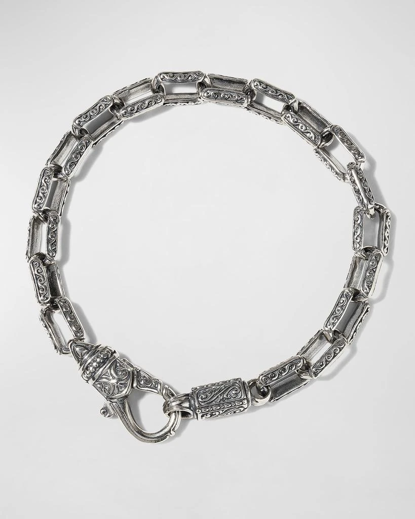 商品Konstantino|Men's Etched Rectangular Link Bracelet,价格¥2719,第1张图片