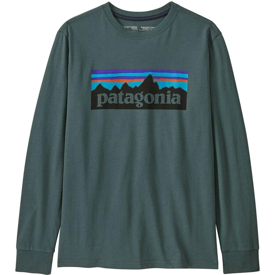 商品Patagonia|Regenerative Organic Certified Cotton P-6 T-Shirt - Boys',价格¥320,第1张图片详细描述