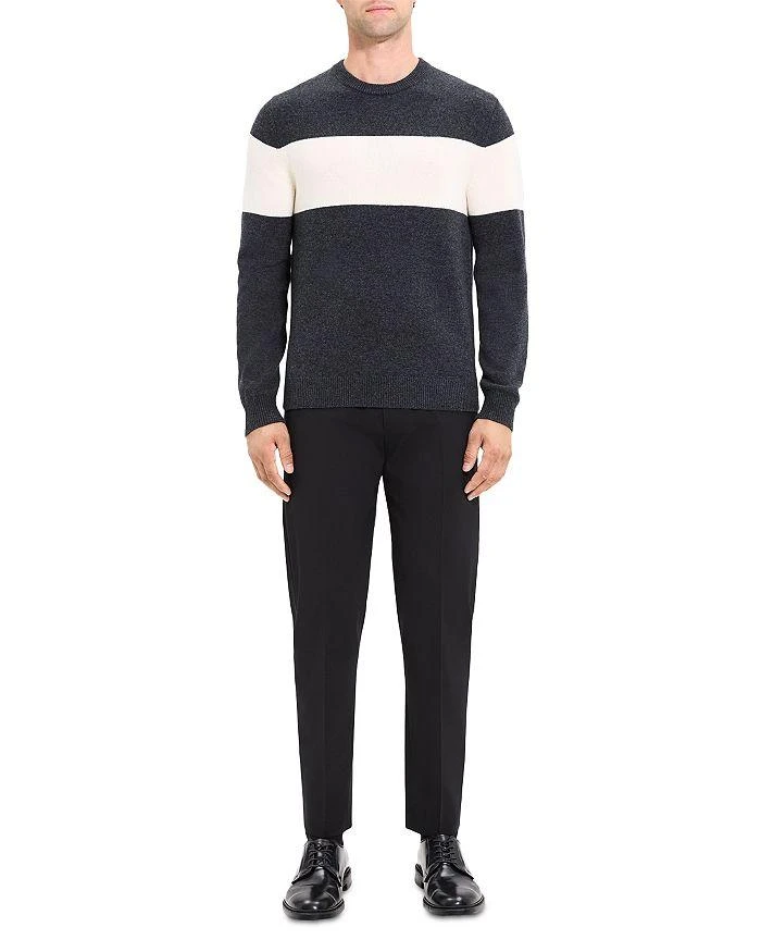 商品Theory|Hilles Wool & Cashmere Stripe Crewneck Sweater,价格¥2676,第2张图片详细描述