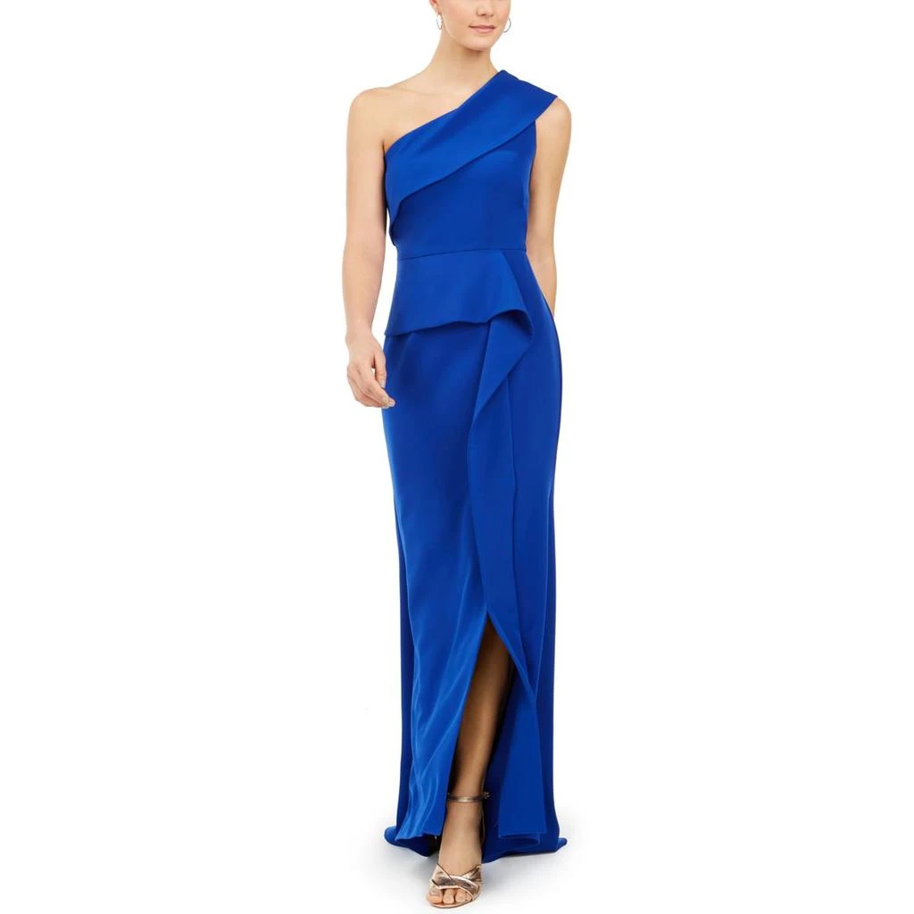 商品Vince Camuto|Vince Camuto Womens One-Shoulder Peplum Evening Dress,价格¥607,第1张图片