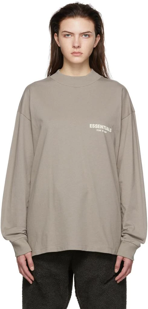 商品Essentials|Taupe Cotton T-Shirt,价格¥258,第1张图片