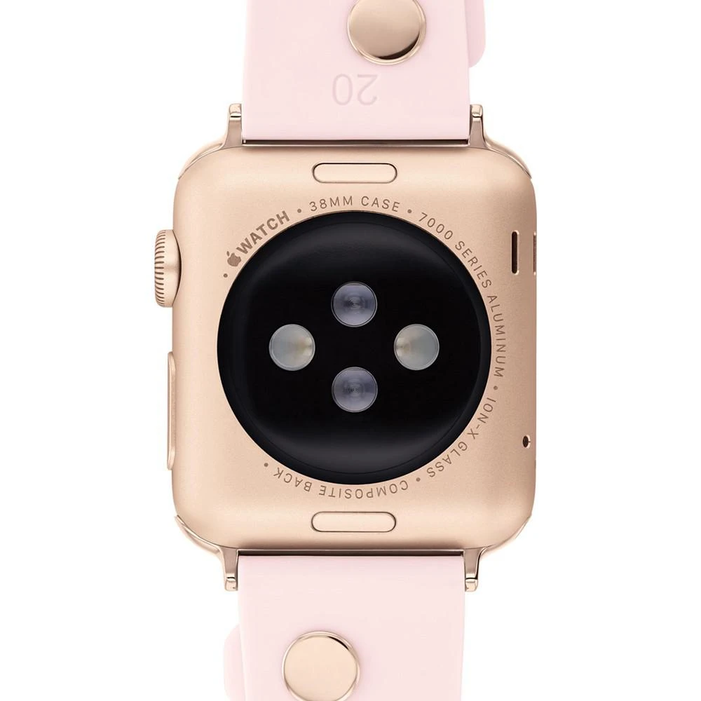 商品Coach|Women's Tea Rose Blush Rubber 38/40/41mm Apple Watch Band,价格¥702,第5张图片详细描述