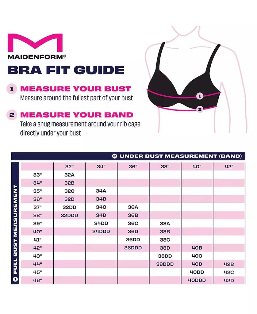 商品Maidenform|增量包覆文胸 9404,价格¥158,第5张图片详细描述