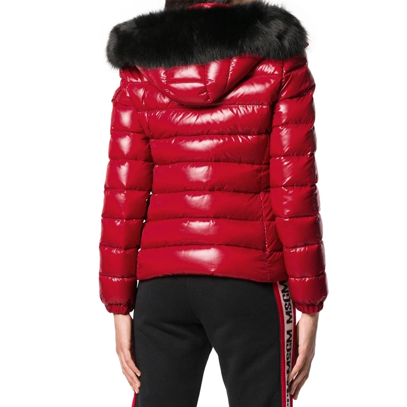 不支持一般贸易清关 Moncler 盟可睐 女士红色羽绒和狐狸毛棉服 4685825-68950-457 商品