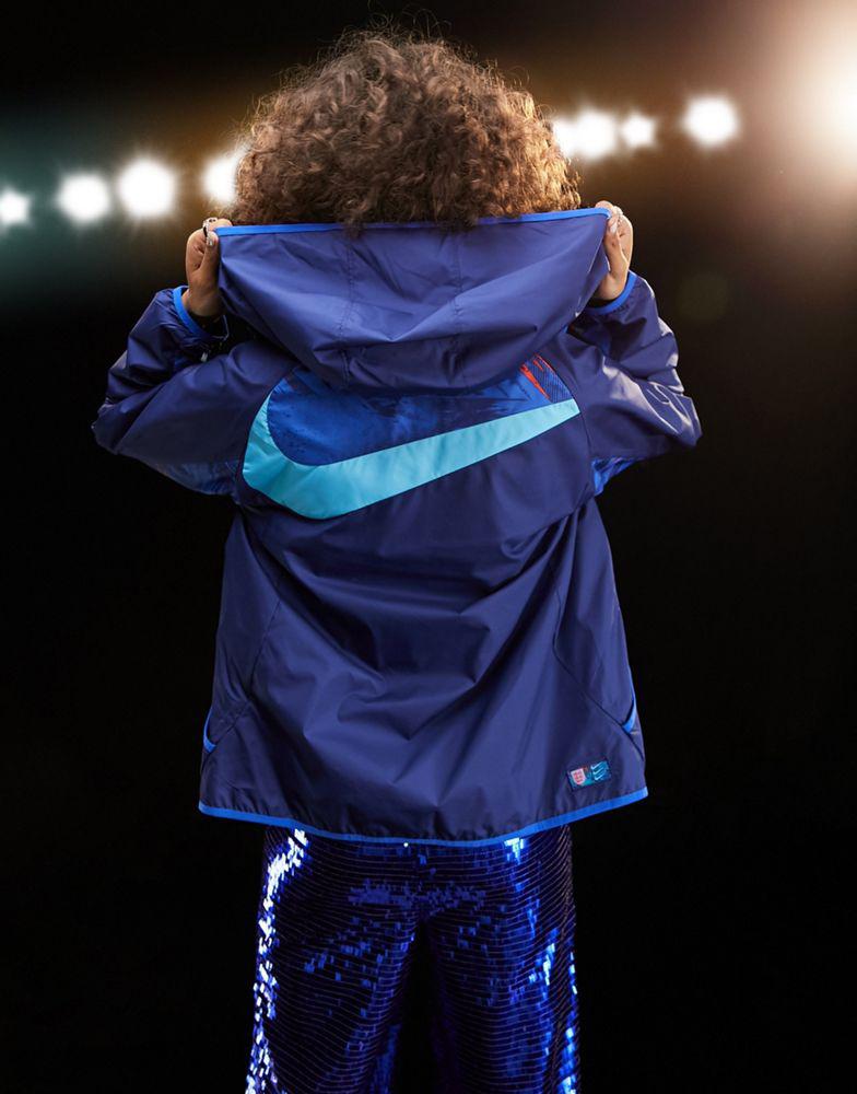 Nike Football World Cup 2022 England unisex hooded jacket in navy商品第2张图片规格展示