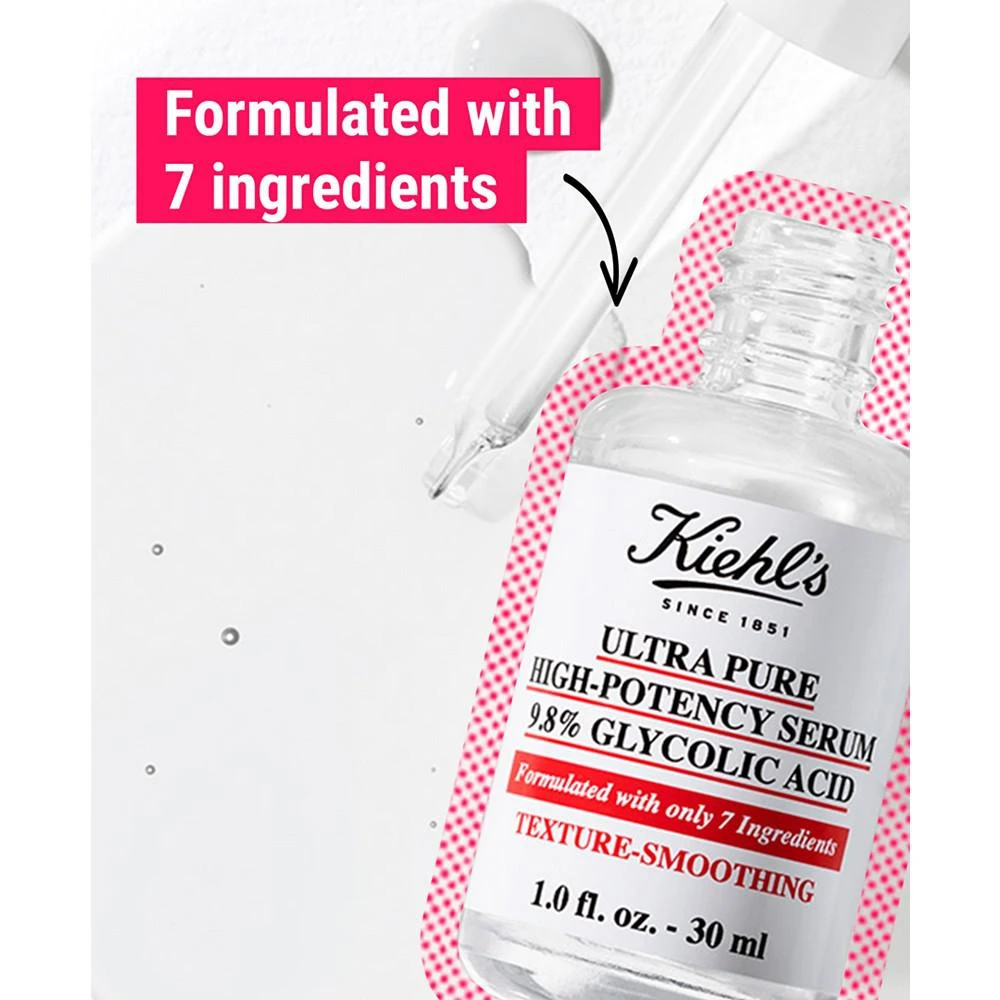商品Kiehl's|Ultra Pure High-Potency 9.8% Glycolic Acid Serum, 1 oz.,价格¥258,第3张图片详细描述
