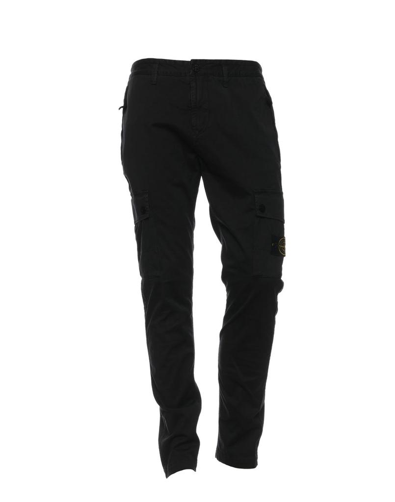 STONE ISLAND BLACK TROUSERS 7715303L1 V0129商品第1张图片规格展示