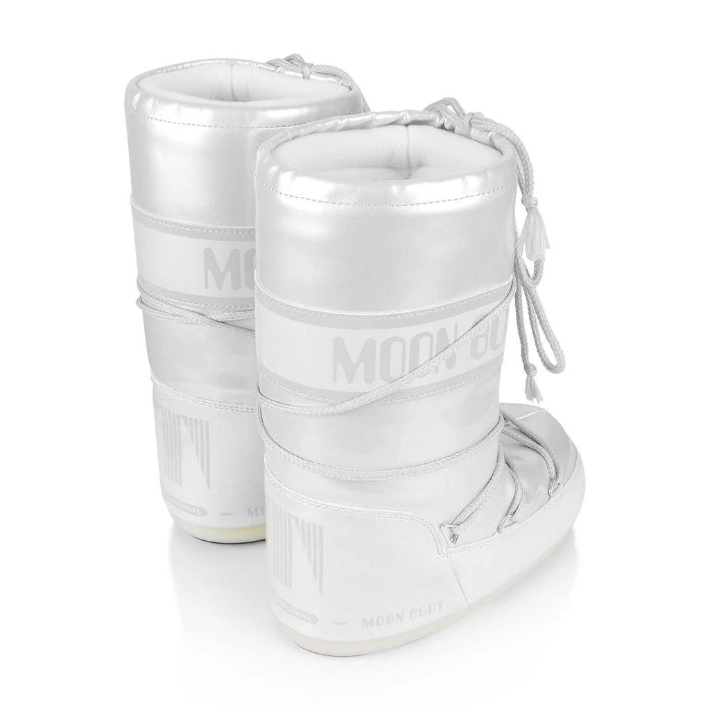 商品Moon Boot|Moon Boot Gold, White, Silver  Girls Pearl Vinyl Snow Boots,价格¥1129,第3张图片详细描述