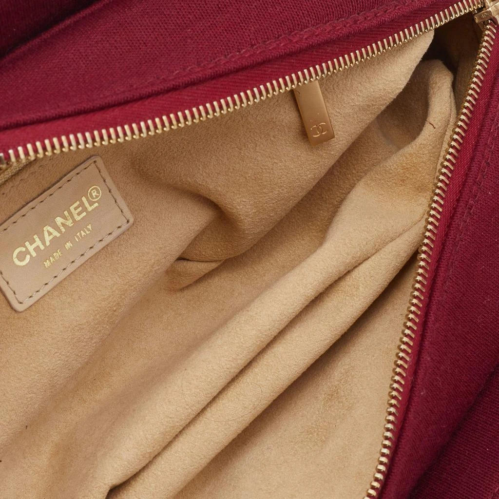 Chanel Burgundy Choco Bar Quilted Jersey Shoulder Bag 商品