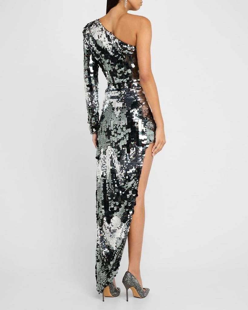 Farah One-Shoulder Bodycon Sequin Gown 商品