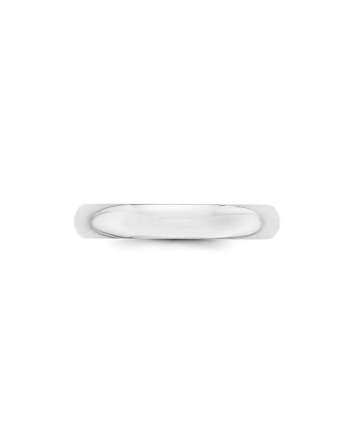 商品Bloomingdale's|Men's 4mm Half Round Band Ring in 14K White Gold,价格¥11567,第3张图片详细描述