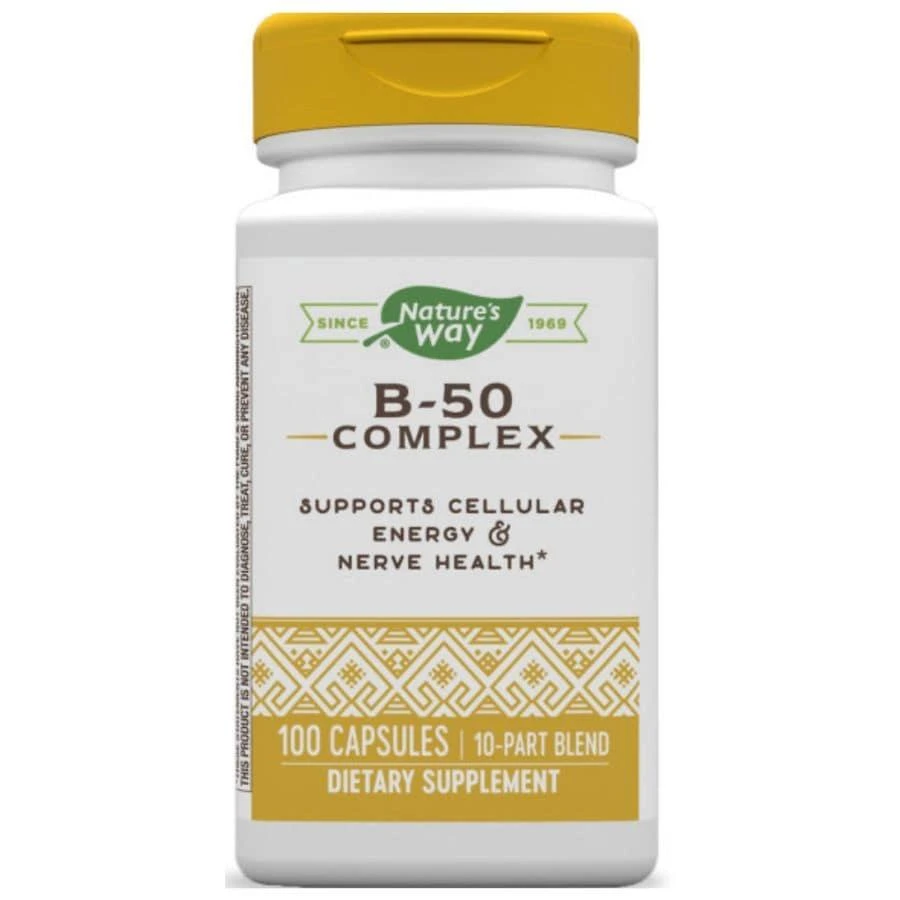 商品Nature's Way|Vitamin B-50 Complex Capsules,价格¥139,第1张图片