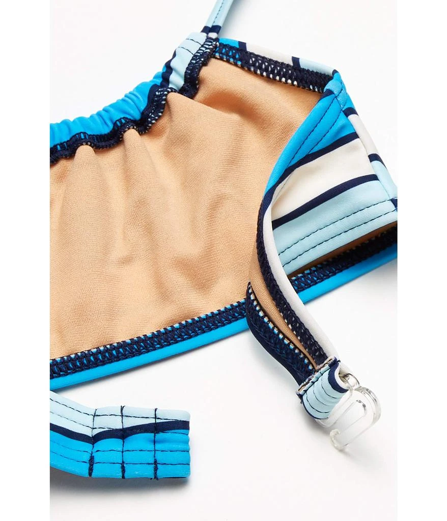 商品Toobydoo|Grace Bay Aqua Bandeau Bikini (Toddler/Little Kids/Big Kids),价格¥132,第2张图片详细描述