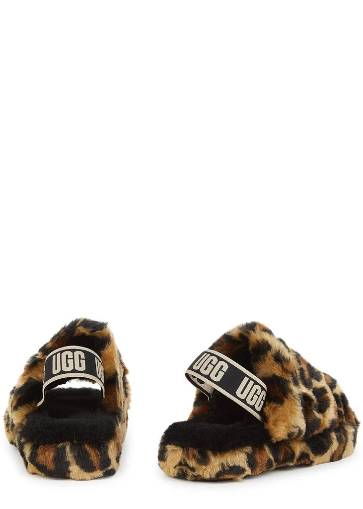 商品UGG|KIDS Fluff Yeah leopard-print shearling sliders (IT30-IT36),价格¥351,第2张图片详细描述