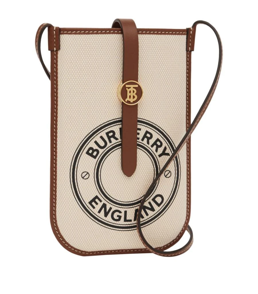 商品Burberry|Canvas Logo Cross-Body Phone Case,价格¥3961,第2张图片详细描述