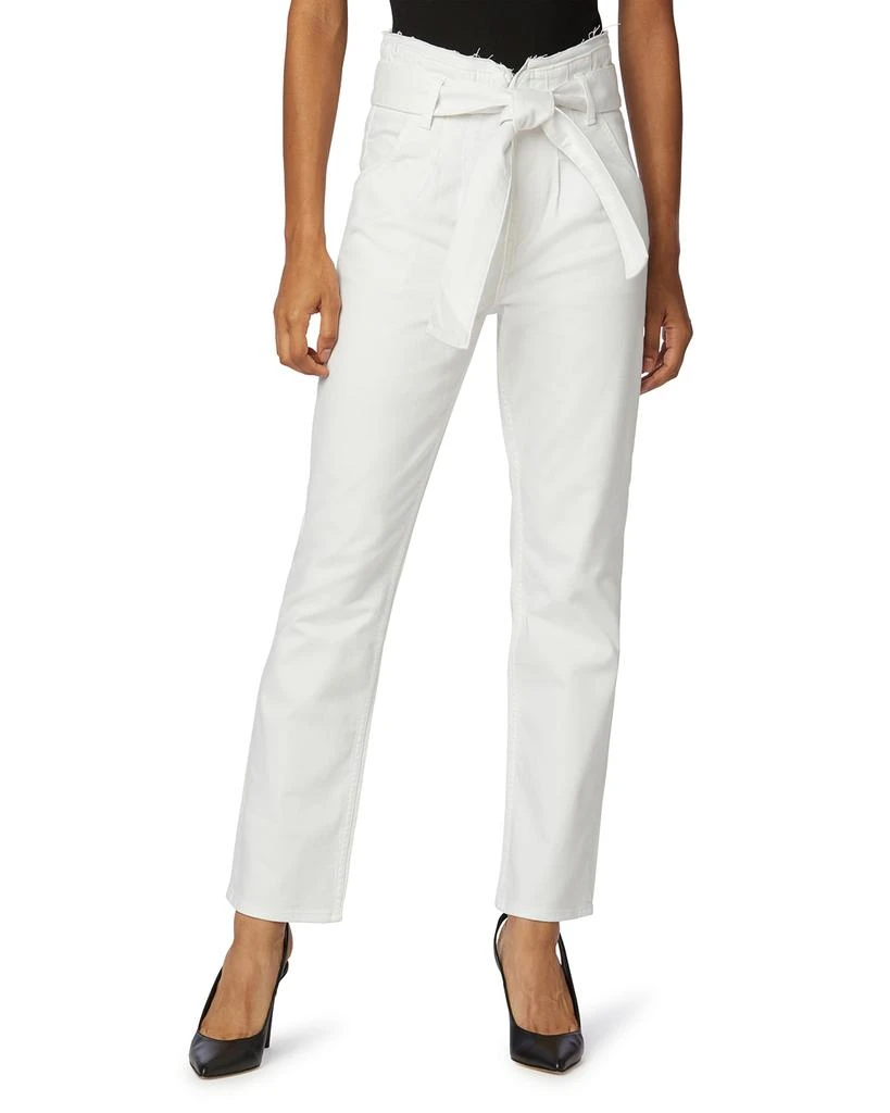 商品Hudson|Remi High-Rise Paperbag Straight-Leg jeans,价格¥474,第1张图片
