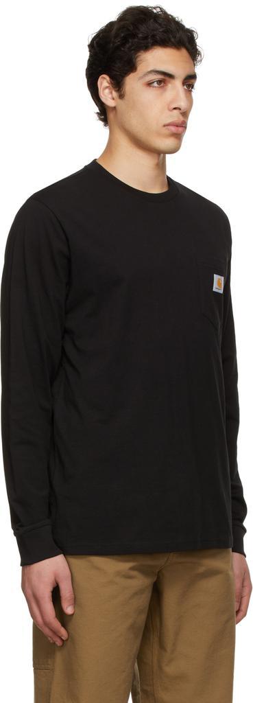 商品Carhartt WIP|Black Cotton T-Shirt,价格¥340,第4张图片详细描述