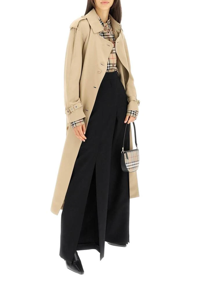 商品Burberry|'PEDLEY' LONG VISCOSE TRENCH COAT,价格¥9216,第2张图片详细描述