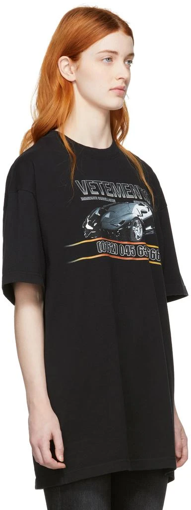 商品Vetements|Black Car Hotline T-Shirt,价格¥2105,第2张图片详细描述