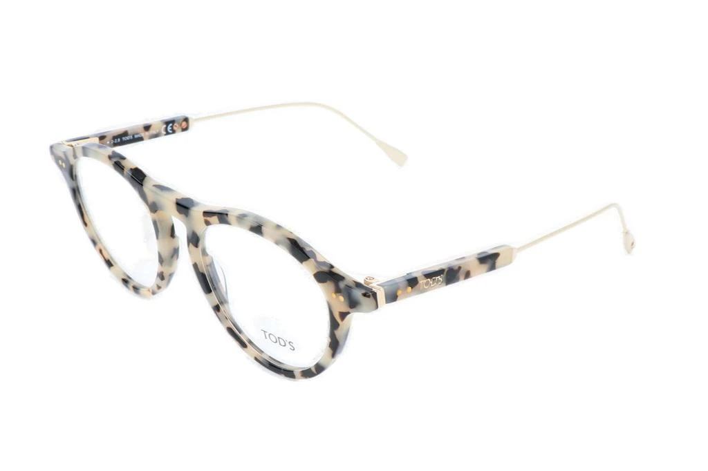 商品Tod's|Tod's Tortoise Shell Round Frame Glasses,价格¥1708,第2张图片详细描述