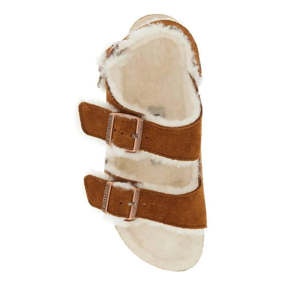 商品Birkenstock|女士 貂皮米兰绒面革羊毛凉鞋,价格¥762,第3张图片详细描述