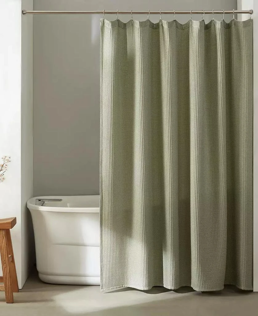 商品Calvin Klein|Waffle Solid Textured Shower Curtain, 70" x 72",价格¥552,第2张图片详细描述