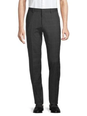 商品Hugo Boss|Genius5 Slim-Fit Checked Dress Pants,价格¥591,第1张图片