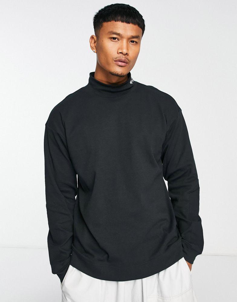 Columbia Ballistic Ridge high neck heavyweight long sleeve t-shirt in black商品第1张图片规格展示