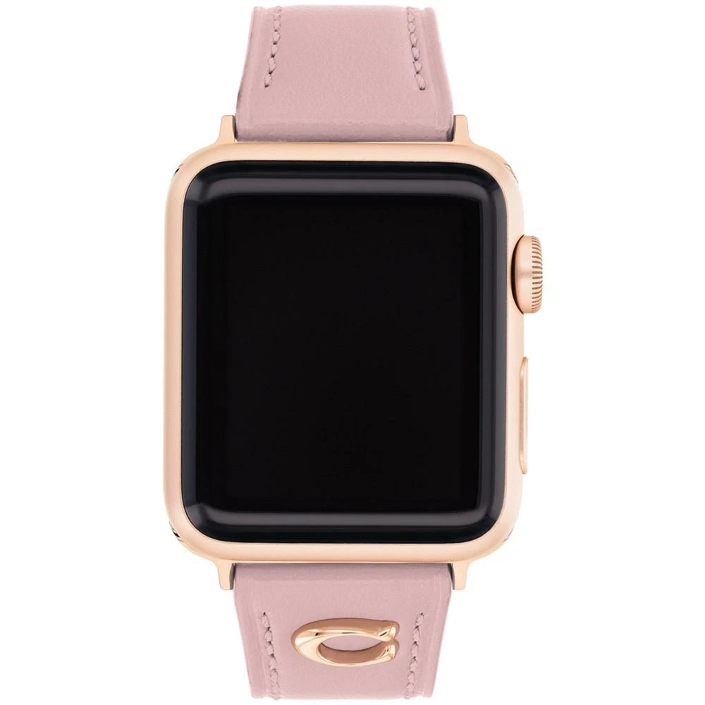 商品Coach|Blush Leather Apple Strap, 38, 40, 41mm,价格¥716,第1张图片