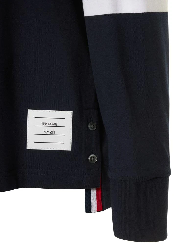 商品Thom Browne|Cotton Jersey Over Sweatshirt W/ Stripe,价格¥3349,第4张图片详细描述