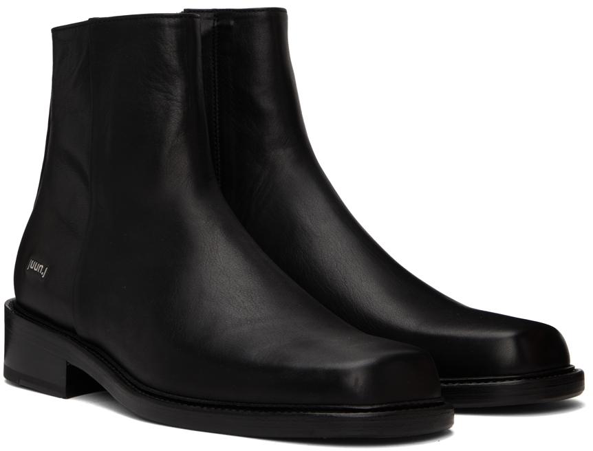 Black Leather Chelsea Boots商品第4张图片规格展示