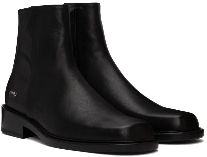 商品Juun.J|Black Leather Chelsea Boots,价格¥2049,第4张图片详细描述