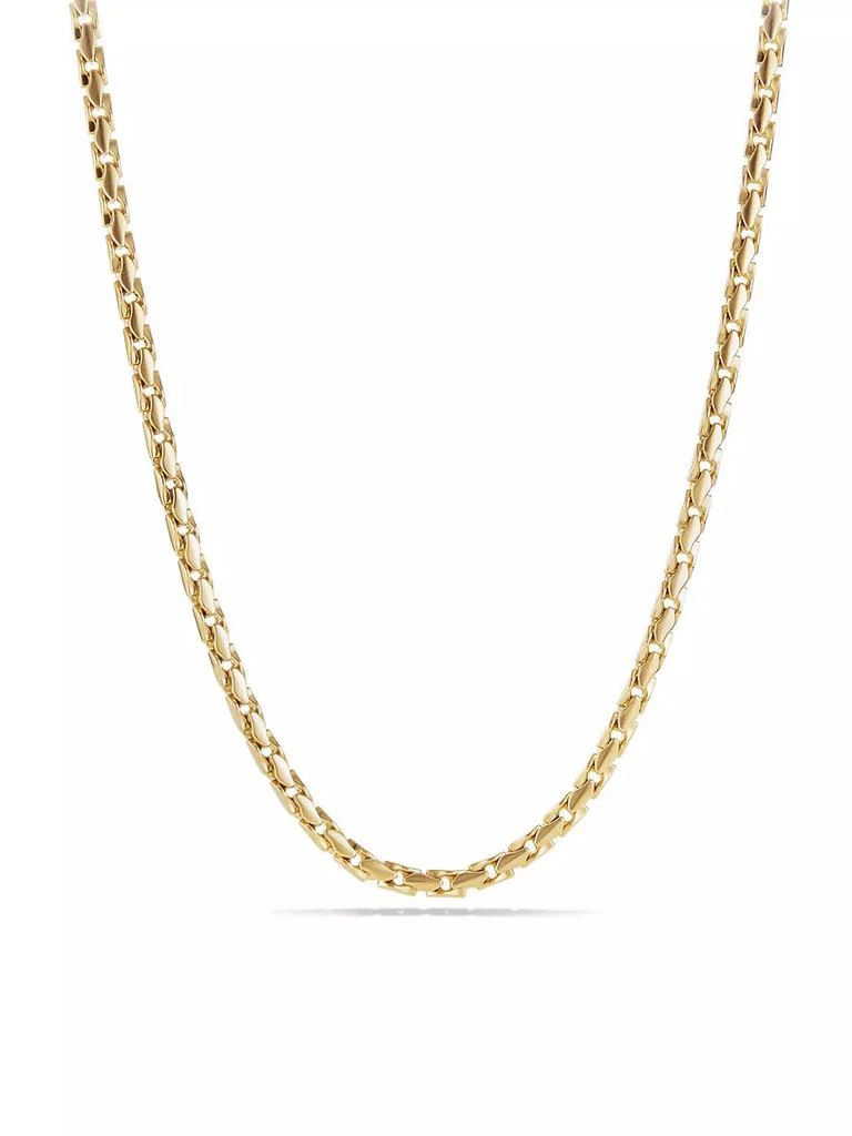 商品David Yurman|Fluted Chain Necklace in 18K Yellow Gold, 5mm,价格¥63589,第1张图片